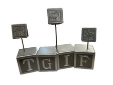 No. 12 TGIF Blocks Memo Note Letter Receipt Holder For Beer, Margarita Lovers