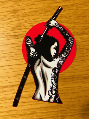 JAPAN SAMURAI Aufkleber Sticker JDM Pin Up Girl JDM Racing Drift Tuning V8 Pu086