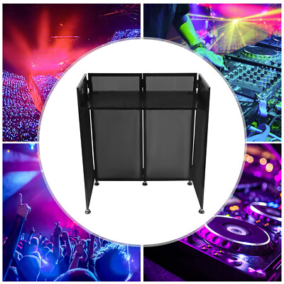 DJ Event Facade Scrim Metal Frame Booth+Travel Bag Case+20'' x 40'' Flat Table Top