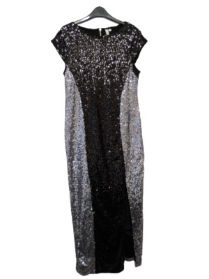 Bodyflirt Boutique Sequin Dress Black/Silver Size UK 16 EUR 42 DH101 RR 16