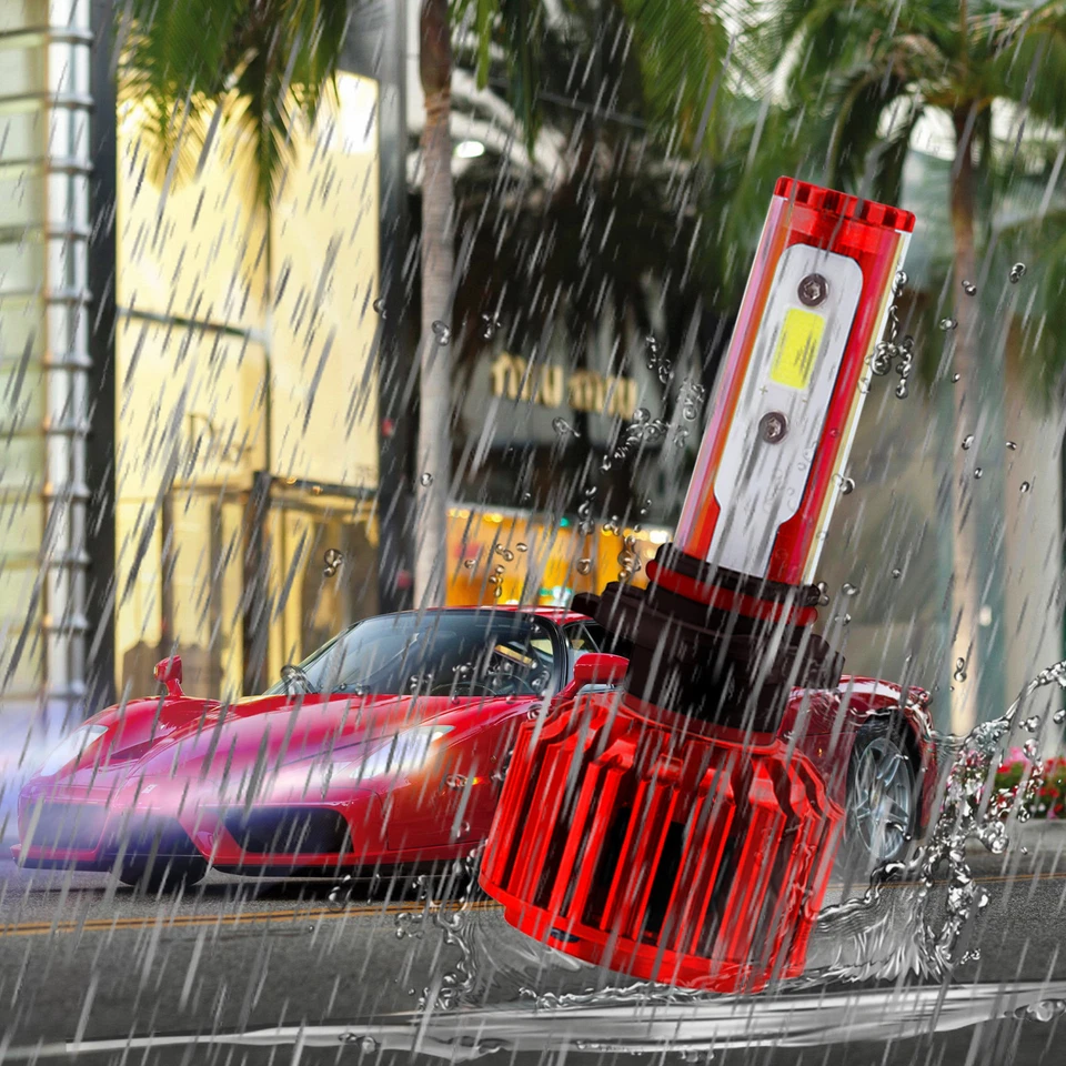 9005 + H11 6000K 2000W 300000LM Combo CREE LED Kit de Faros Bombilla Alta Baja Foto 3 de 4