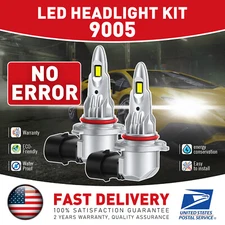CANBUS 9005 LED Headlight Super Bright Bulbs Kit White 30000LM High Beam HB3 48W