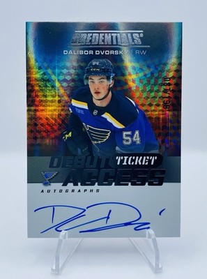 2025-26 Credentials Dalibor Dvorsky Debut Ticket Access Autographs #87/199