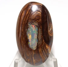 38.80 Cts Natural Australian Boulder Opal Oval Cabochon Loose Gemstone 37x21x6mm