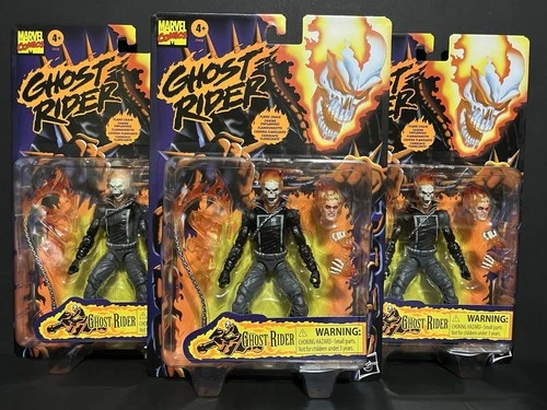 MARVEL LEGENDS GHOST RIDER JOHNNY BLAZE RETRO CARDED 6” FIGURE EXCLUSIVE. WOW