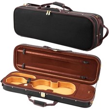 4/4 Full Size Violin Case, Built-in Hygrometer, Lightweight Portable Travel C...
