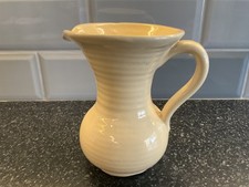 Lovatts / Denby  Stoneware - 1 pt Yellow Ribbed Jug