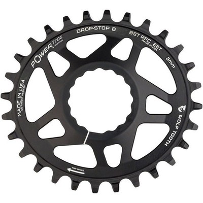 Elliptical Direct Mount Chainring - 28t, 3mm Offset, Black OVAL-RFC28-BST-B