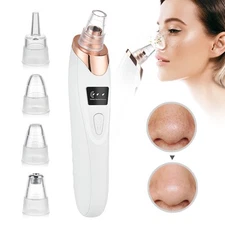 Electric Blackhead Remover Facial Pore Cleaner Vacuum 5 Suction Power, 5 Probes
