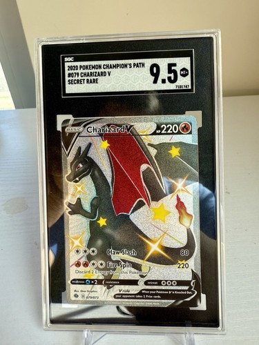 Charizard V graded SGC 9.5 for sale on eBay
