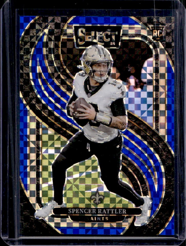 2024 Select Spencer Rattler Premier RC Blue Prizm Rookie #84/175 Saints