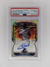 2023 Marco Vargas 1st Bowman Chrome Speckle Refractor  Auto #CPA-MVA PSA 9 /299