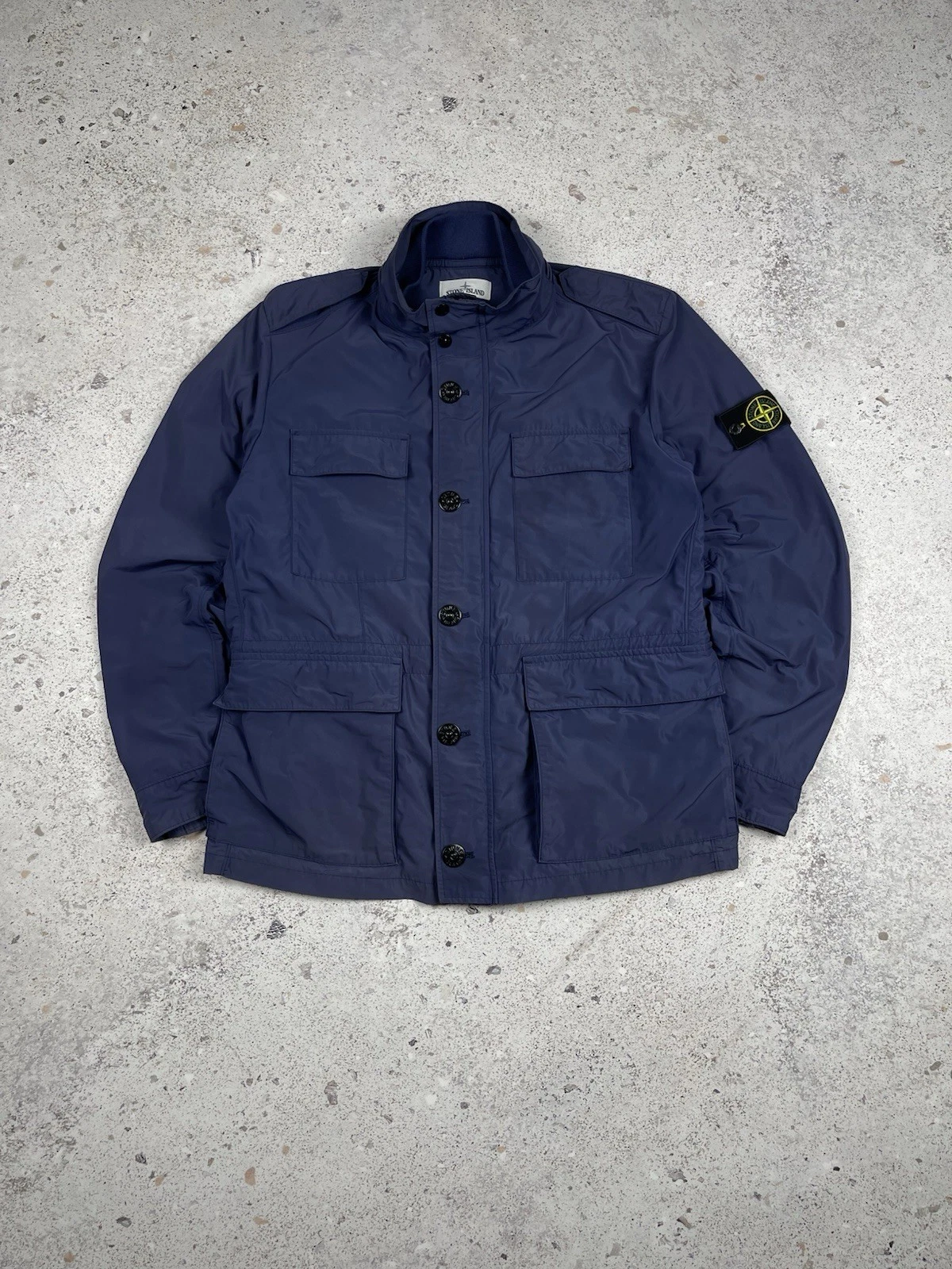 Vintage Stone Island 2012 Micro Reps Field Jacket Navy Blue Faded Color size XL - product detail image 22