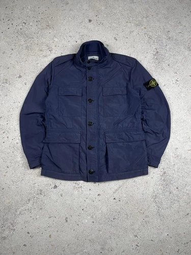 Vintage Stone Island 2012 Micro Reps Field Jacket Navy Blue Faded Color size XL image 22