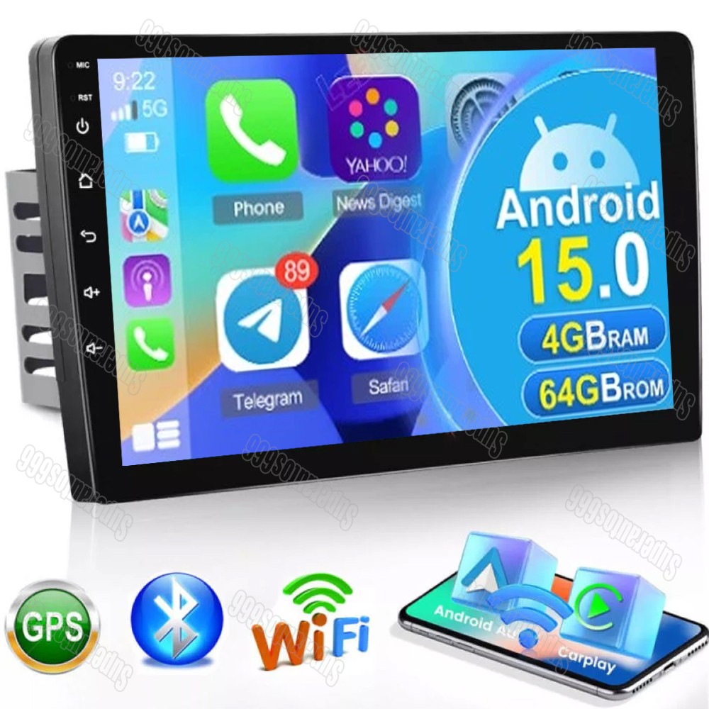 Bluetooth Android 15 Touch Radio Gps Navigation Carplay