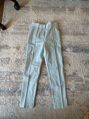 Joseph Women's Mint Green Drill Stretch Tapered Trousers