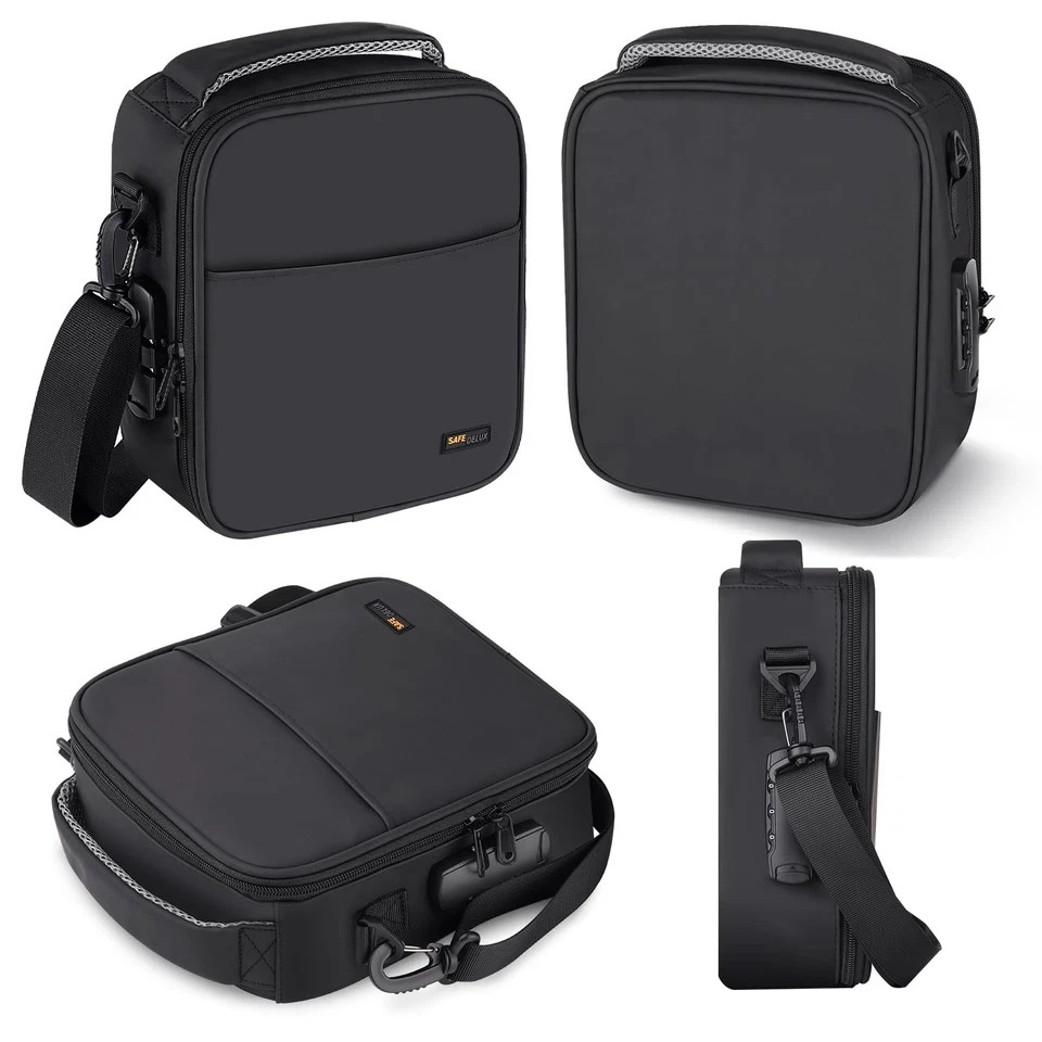 SafeDelux Lockable Lunch Box with Combination Lock，Insulated Lunch Bag Reusab...
