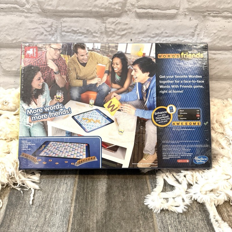 Words With Friends Board Game By Zynga Hasbro Gaming New
