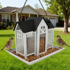 Metal Bird Feeder Garden Decor Hummingbird Feeder for Terrace Outside Garden