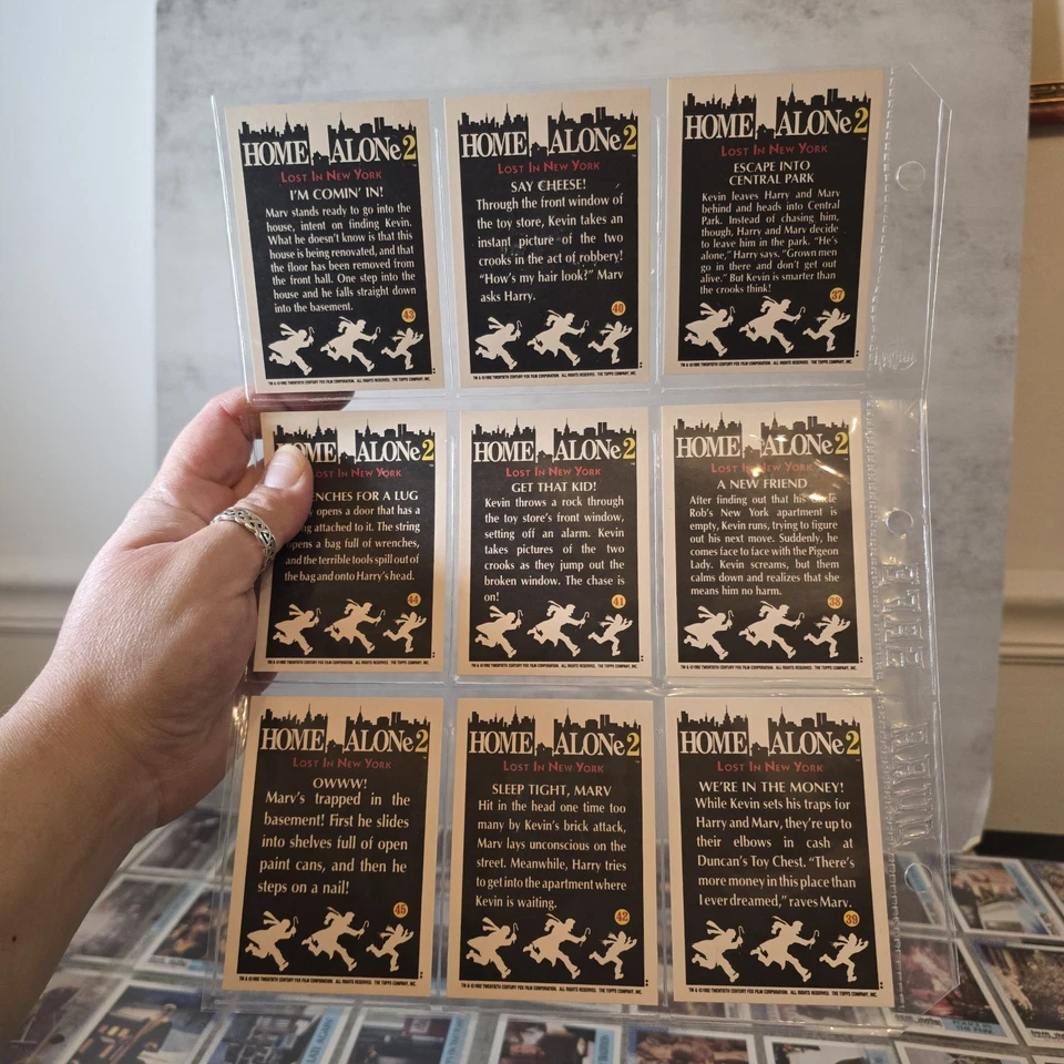 Home Alone 2: Lost in New York - Juego completo 66 cartas Topps 1992 Y2K Navidad Foto 4 de 4