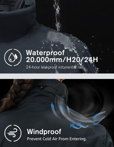 Women's HydroLite Golf Jacket Waterproof 20K Rain Jacket Lightweight Stretch ... - Picture 3 of 8