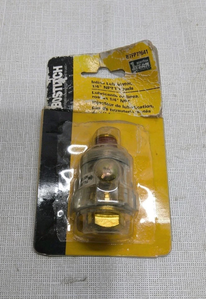 BOSTITCH INLINE LUBE-1/4 NPT AIRE ACEITE LUBRICADOR NEUMÁTICO AIRE ACONDICIONADO HERRAMIENTA BTFP72641  Foto 2 de 3