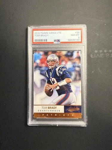 2012 Panini Absolute Tom Brady PSA 8