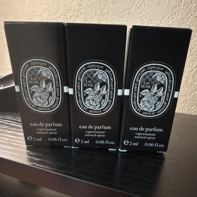 3 diptyque Eau Rose Eau de Parfum Spray Sample Rose Scent 2ml / 0.06 fl oz