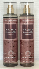 Bath Body Works WRAPPED IN VANILLA Fine Fragrance Mist Spray 8 fl.oz Set of 2