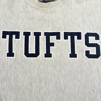 Vintage Tufts University Sweatshirt Men Small Gray Champion 