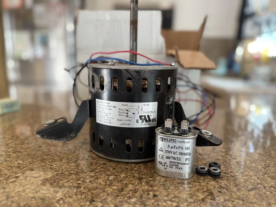 Motor soplador 1/2 hp 3 velocidades PSC y condensador de funcionamiento 5 MFD Foto 2 de 4
