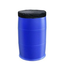 55 Gallon Waterproof Drum Cover with Drawstring for Rain & Storage