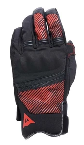 Dainese Fulmine D-Dry Gloves - Black/Black/Red Motorcycle Motorbike