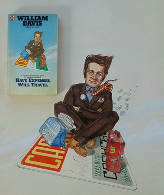 Bucheinband Originalkunst - 1975 ''Have Expenses Will Travel'' Punch Editor W. Davis