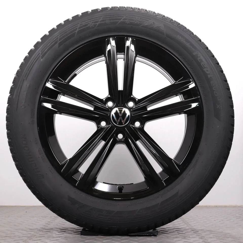 Winterräder 18Zoll VW Tiguan II Original Alufelgen Sebring schwarz 235/55R18 NEU - Bild 2 von 4