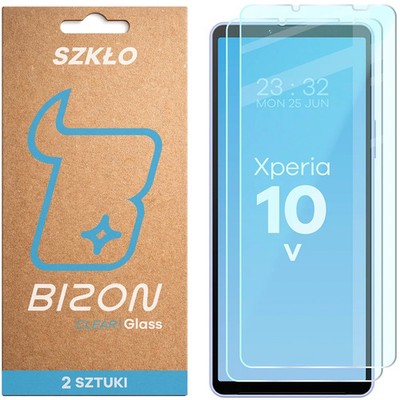 2x Schutzglas für Sony Xperia 10 V Bizon Displayschutzglas Hartglas Handyglas