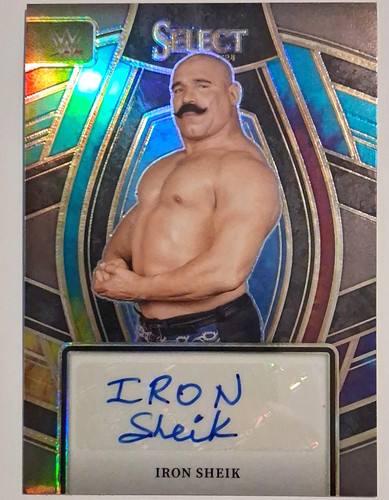 2024 Panini Select WWE Iron Sheik Signature Selections Tie-Dye Prizm Auto 25/25
