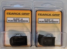 Lot of 2 - Pearce Grip Glock 42 Plus 1 Magazine Extension PG-42+ G42 Mag Ext