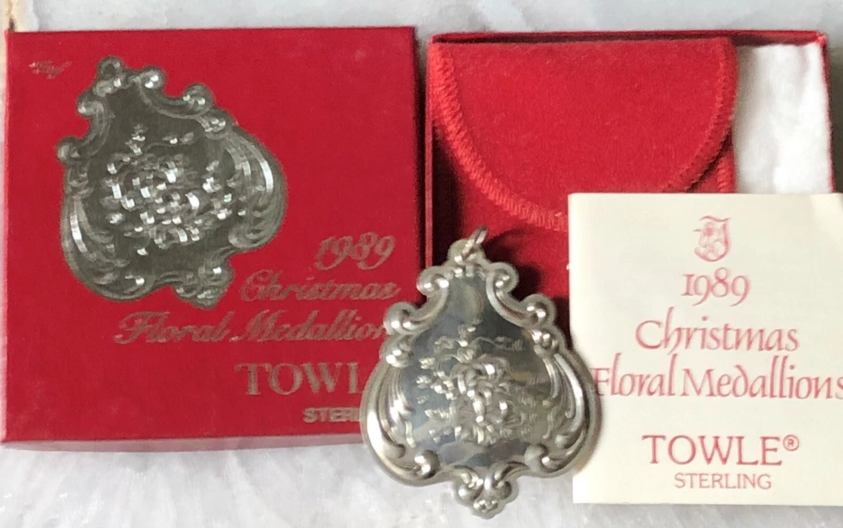 Towle silver christmas medallions clearance