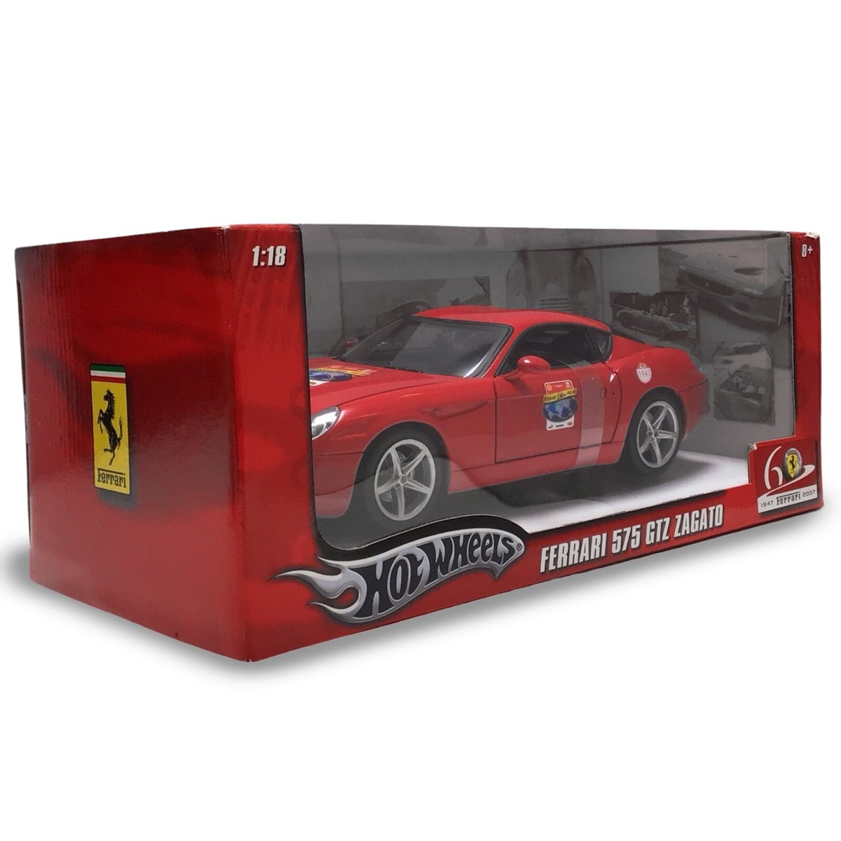 Ferrari 575 GTZ Zagato Hot Wheels P9887 1/18 scale Red Model