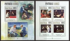 STA945 Guinea-Bissau 2013 MNH 2 Sheets High CV Art Painting Chess