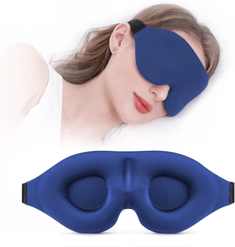 NEW 3D Travel Eye Mask Sleeping Soft Padded Shade Cover Rest Relax Blindfold - Picture 7 of 7