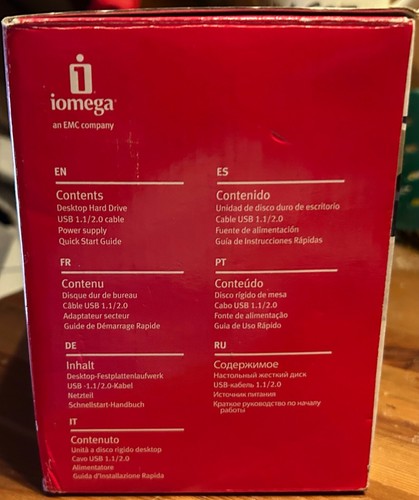 Iomega Prestige Desktop Hard Drive USB 2.0 1.5tb new external - Picture 5 of 6