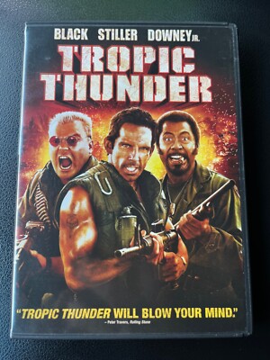 Tropic Thunder DVD 2008 Rated R (Ben Stiller, Jack Black, Robert