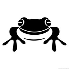 Frog Toad - Decal Sticker - Multiple Colors Sizes - ebn6904