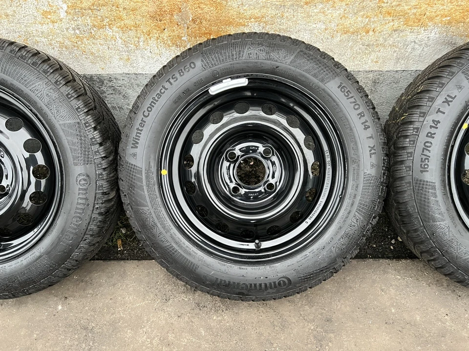 Original Ford KA + 14 Zoll Winterräder Stahl 165/70R14 Continental RDK DOT18 TOP - Bild 3 von 4