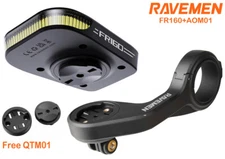 Ravemen FR160 Bike Head Light Bicycle AOM01 Front Mount For Garmin/Wahoo QTM01