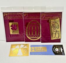 Lot of 5 Dreamweaver Embossing Stencils Easter Spring Clover 2003-2005