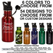Personalized 25oz Water Bottle Prom Glasses Mugs Custom Engraved Formal Dance