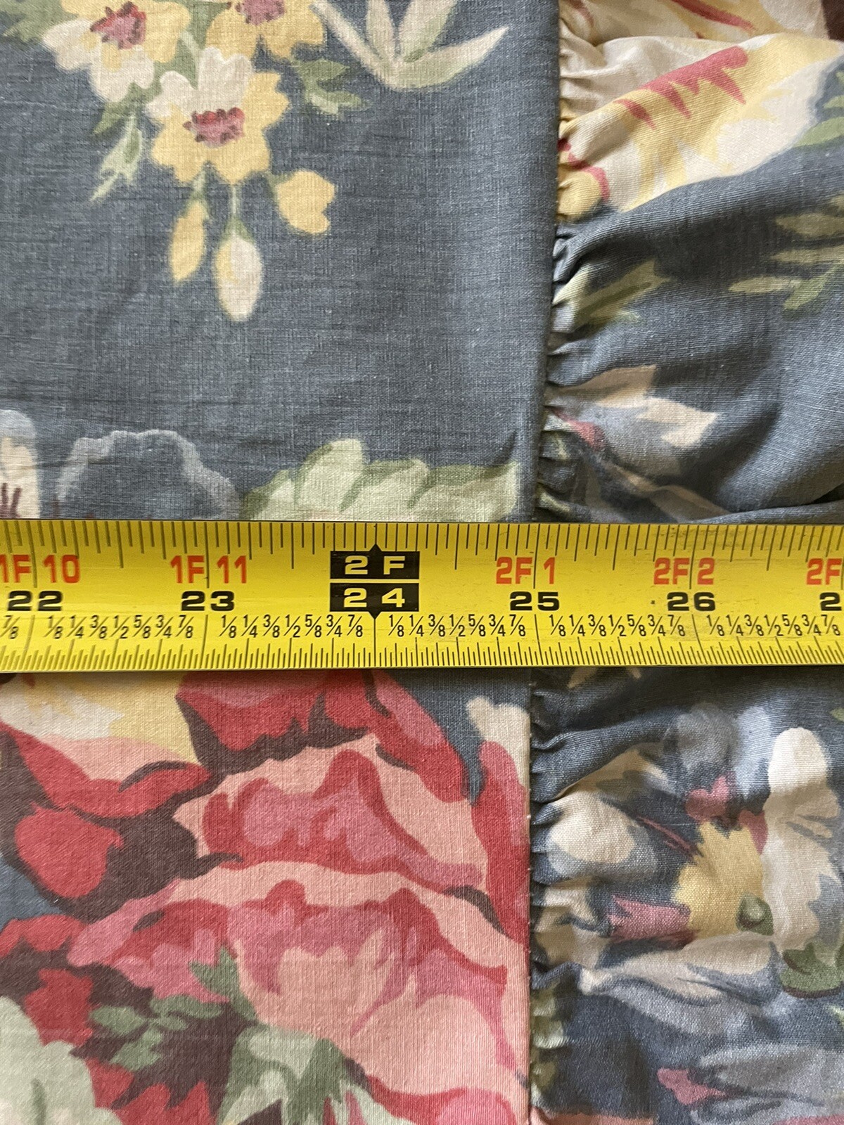 Vintage Ralph Lauren Kimberly Blue Floral Ruffled Pillowcases Pair eBay